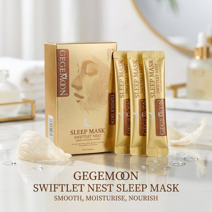 Swiftlet Nest 2-in-1 Overnight Sleeping Mask – 20 Pieces Intensive Nourishing, Firming & Skin Renewal Treatment