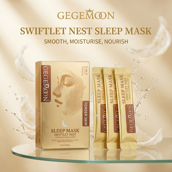 Swiftlet Nest 2-in-1 Overnight Sleeping Mask – 20 Pieces Intensive Nourishing, Firming & Skin Renewal Treatment