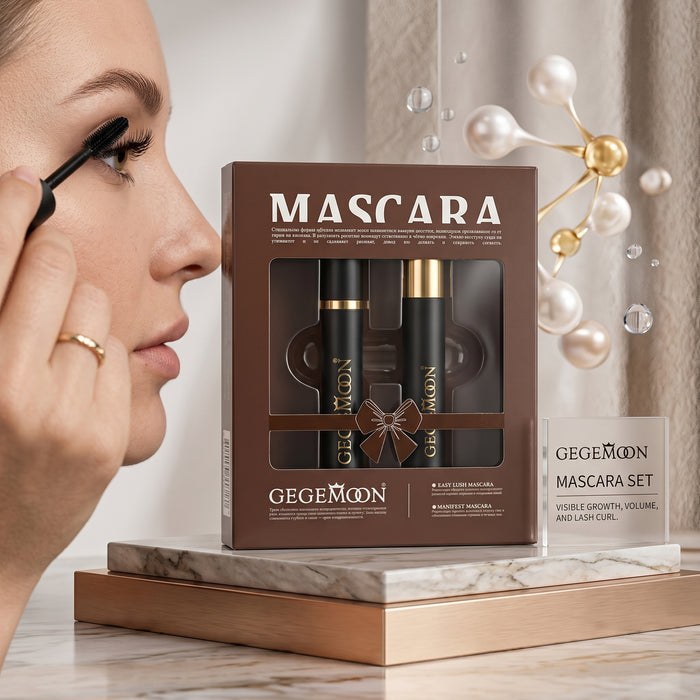 Mascara & Eyeliner 2-in-1 – Volume Boosting Mascara & Precision Liquid Eyeliner Eye Makeup Duo
