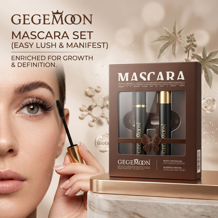 Mascara & Eyeliner 2-in-1 – Volume Boosting Mascara & Precision Liquid Eyeliner Eye Makeup Duo