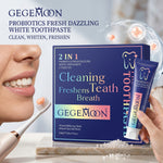 Probiotics 2-in-1 Toothpaste Set 200g + 200g – Microbiome Balancing, Whitening & Fresh Breath Dual Pack