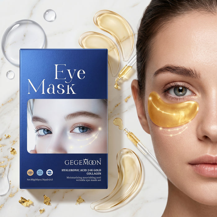 Snail + Snake + Crocodile Eye Mask Set GM1332 – Brightening, Hydrating & Anti-Aging Under Eye Patch Collection