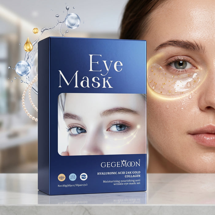 Snail + Snake + Crocodile Eye Mask Set GM1332 – Brightening, Hydrating & Anti-Aging Under Eye Patch Collection