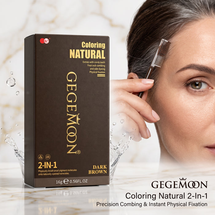 Dark Brown Hair Colour Pigment Stick with Brush – Instant Root Touch-Up, Grey Coverage & Hairline Filling Pen