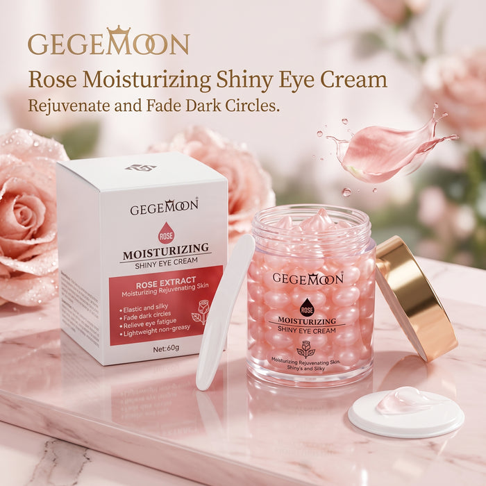 Shiny Brightening Eye Cream 60g – Radiance Boosting, Dark Circle Fading & Deep Hydrating Under Eye Treatment