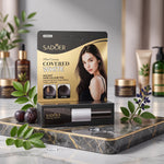 Sadoer Plant Colouring Hair Touch-Up Stick – Instant Grey Coverage, Root Concealing & Natural Finish Hair Color Pen