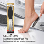 Silver Stainless Steel Foot File – Professional Callus Remover, Dead Skin Exfoliator & Smooth Heel Tool