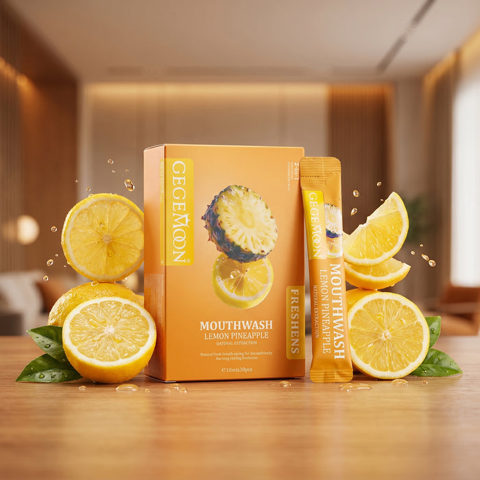 Lemon Pineapple Mouthwash Sachet Mix – Refreshing Breath Freshening & Antibacterial Oral Care
