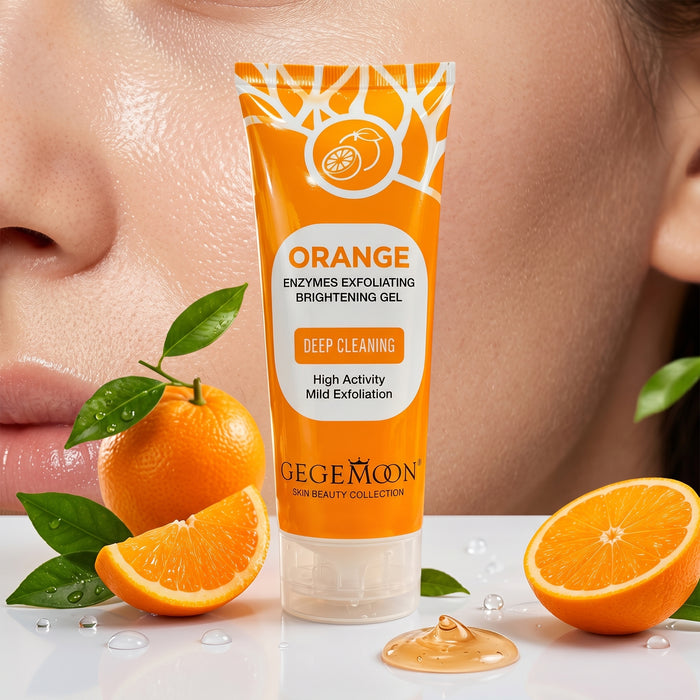 Orange Exfoliating Scrub Gel – Energizing Citrus Deep Cleansing & Skin Renewal Face & Body Gel