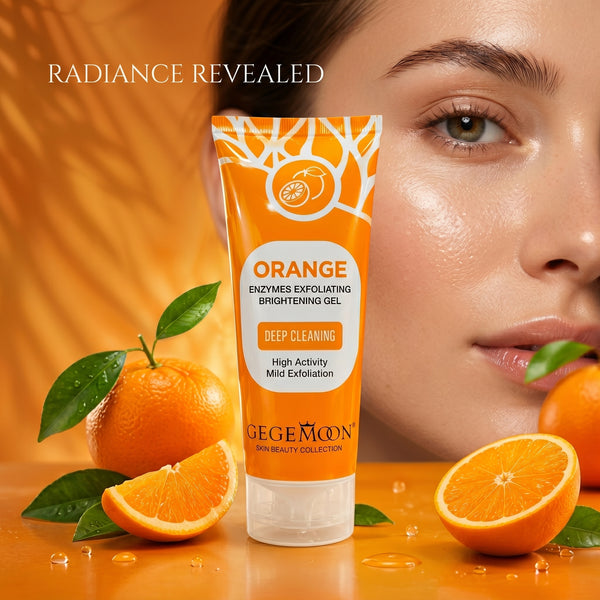 Orange Exfoliating Scrub Gel – Energizing Citrus Deep Cleansing & Skin Renewal Face & Body Gel