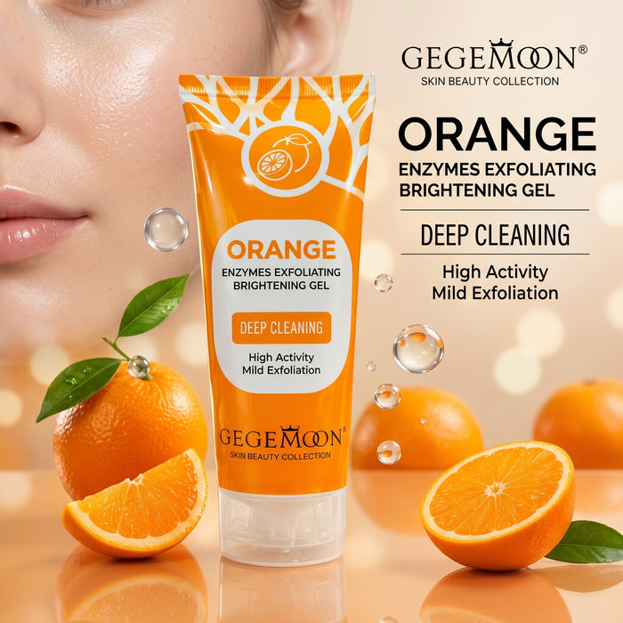 Orange Exfoliating Scrub Gel – Energizing Citrus Deep Cleansing & Skin Renewal Face & Body Gel