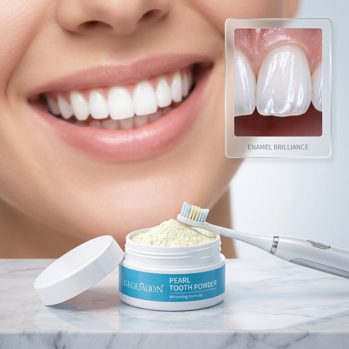 Pearl Whitening Tooth Powder – Luxurious Stain Removing, Polishing & Brightening Dental Powder for a Radiant Smile