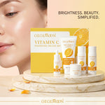 Whitening Skincare Travel Set – Brightening & Skin Tone Evening Complete Beauty Kit On-the-Go
