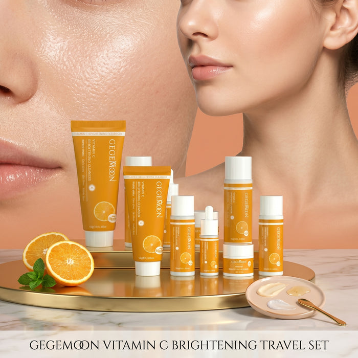 Whitening Skincare Travel Set – Brightening & Skin Tone Evening Complete Beauty Kit On-the-Go