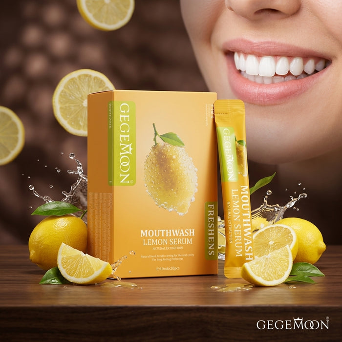 Lemon Serum Mouthwash Sachet Mix – Refreshing Breath Freshening & Antibacterial Oral Care