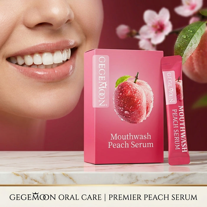Peach Serum Mouthwash Sachet Mix – Refreshing Breath Freshening & Antibacterial Oral Care