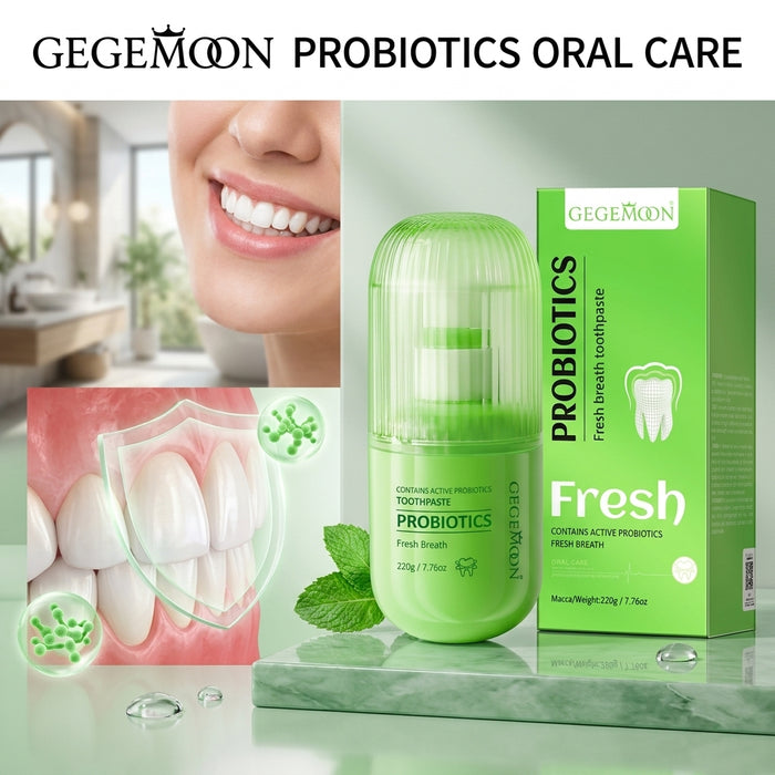 Fresh Probiotics Toothpaste 220g – Gut-Friendly Oral Care, Whitening & Long-Lasting Fresh Breath Formula (Style 2)