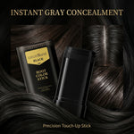 Black Hair Colour Pigment Stick with Brush – Instant Root Touch-Up, Grey Coverage & Hairline Filling Pen