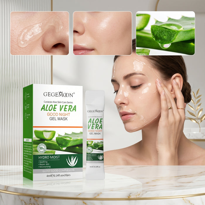 Aloe Vera Soothing Overnight Sleeping Mask Sachet – Cooling, Deep Hydrating & Skin Calming Treatment
