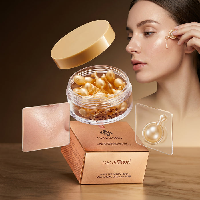 Water Feeling Essence Cream Capsules – Ultra-Light Hydrating, Refreshing & Skin Plumping Daily Moisturizer