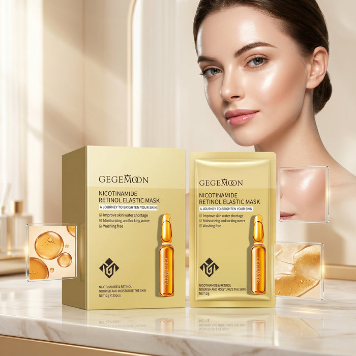 Nicotinamide & Retinol Brightening Sleeping Mask Sachet – Overnight Skin Renewal, Pore Minimizing & Glow Boosting Treatment