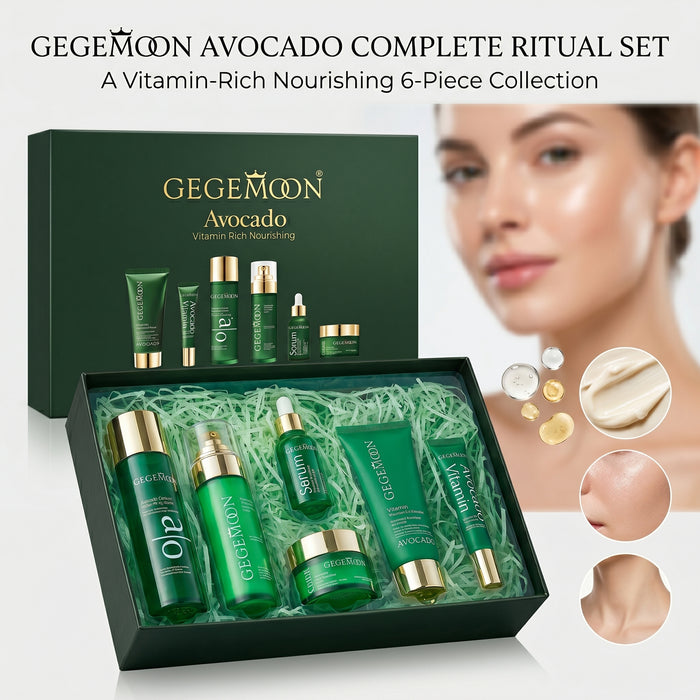Avocado Cleanser 6-in-1 Complete Skincare Set – Deep Cleansing, Nourishing & Skin Barrier Strengthening Routine Kit