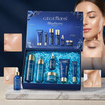 Blueberry & Hyaluronic Acid 6-in-1 Skincare Set – Antioxidant Brightening, Deep Hydrating & Plumping Routine Kit