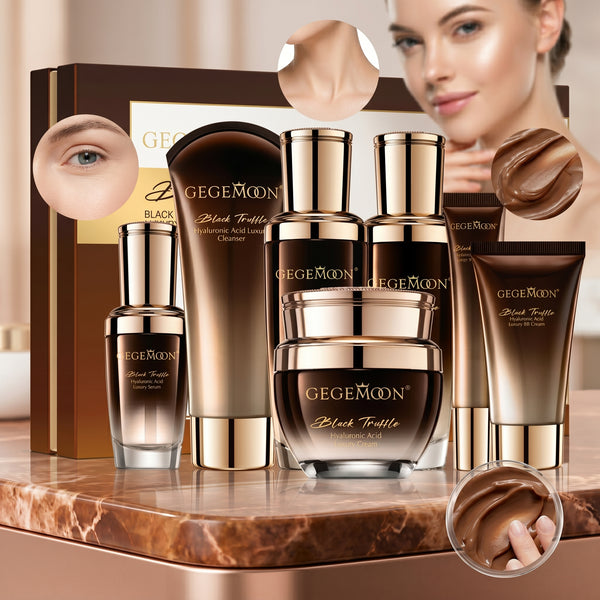 Black Truffle Luxury 7-in-1 Skincare Set – Premium Anti-Aging, Brightening & Deep Nourishing Routine Kit