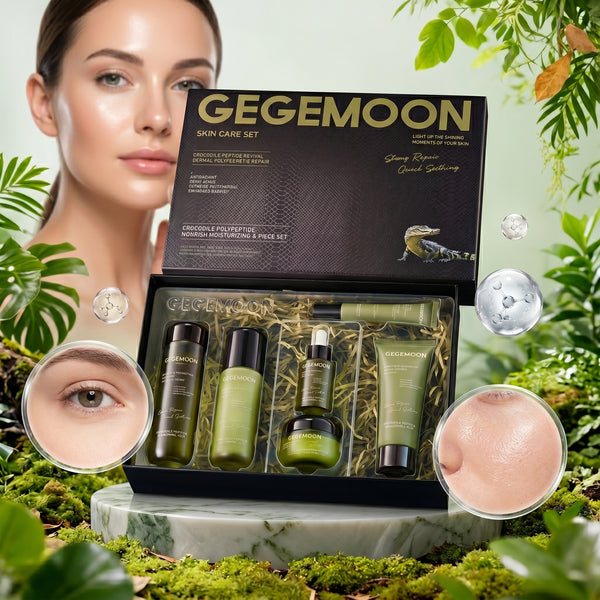 Crocodile Polypeptide 6-Piece Skincare Set – Intensive Anti-Aging, Firming & Skin Regenerating Routine Kit