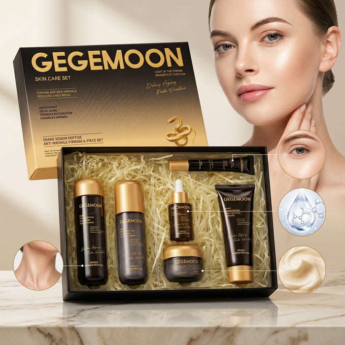 Snake Venom Peptide 6-Piece Skincare Set – Powerful Anti-Wrinkle, Firming & Skin Lifting Routine Kit