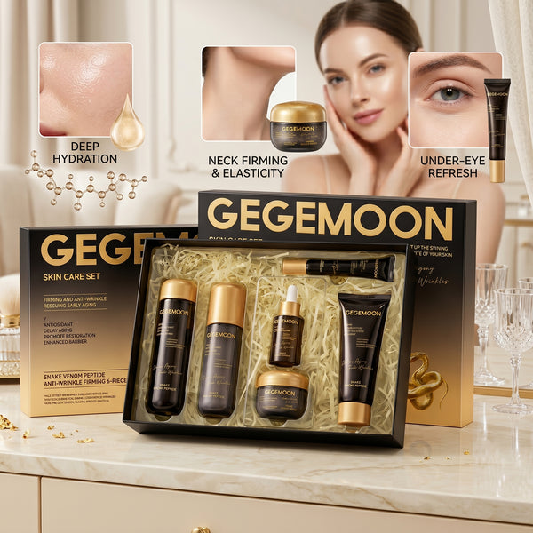Snake Venom Peptide 6-Piece Skincare Set – Powerful Anti-Wrinkle, Firming & Skin Lifting Routine Kit