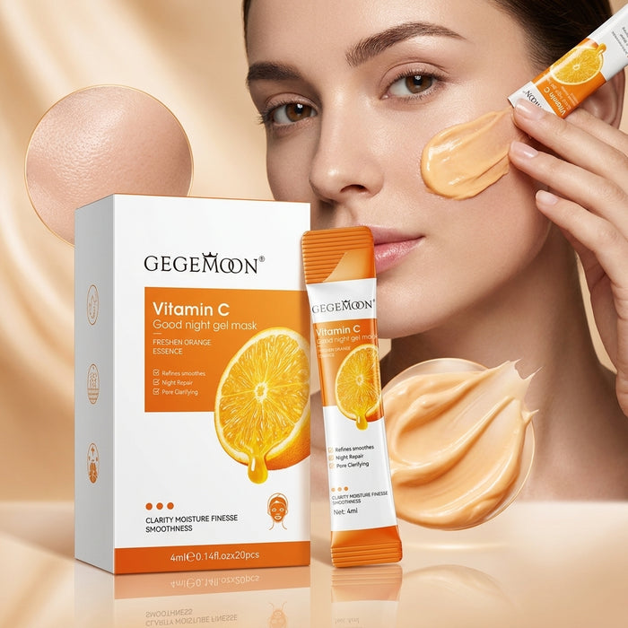 Vitamin C Brightening Sleeping Gel Mask – Overnight Glow Boosting, Antioxidant & Skin Radiance Treatment