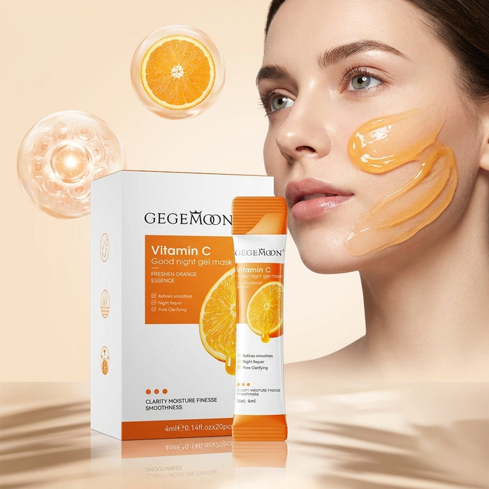 Vitamin C Brightening Sleeping Gel Mask – Overnight Glow Boosting, Antioxidant & Skin Radiance Treatment