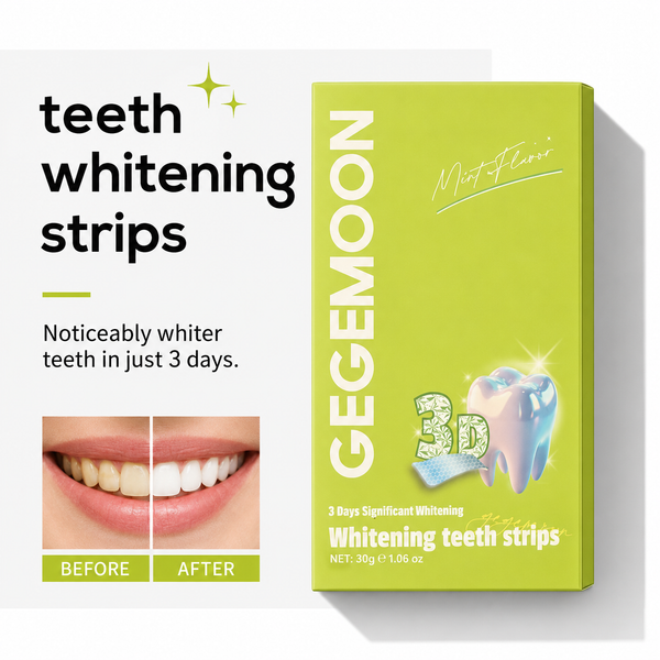 Teeth Whitening Strips 3D – Gentle Stain Removing, Enamel Safe & Bright Smile Daily Treatment (14 strips)