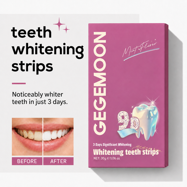 Teeth Whitening Strips 9D – Advanced Professional Stain Removing, Enamel Safe & Bright Smile Treatment (14 strips)