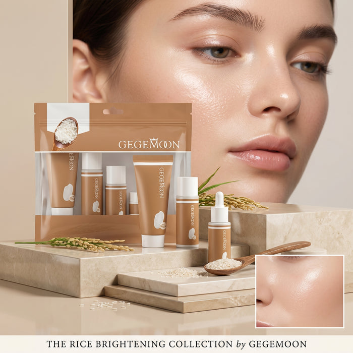 Rice Brightening Complete Beauty Travel Set – Full Skincare & Personal Care Kit for Travel & Gifting