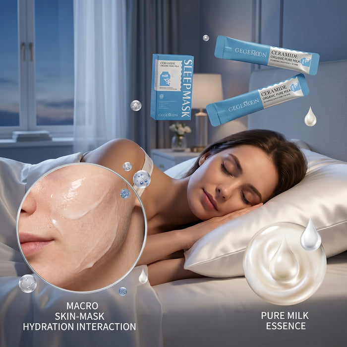 Pure Milk Nourishing Overnight Sleeping Mask Sachet – Deep Moisturizing, Softening & Skin Brightening Treatment