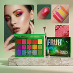 Fruity Punch 15-Color Eyeshadow Palette – Vibrant Tropical & Colorful Shades for Bright & Bold Eye Makeup