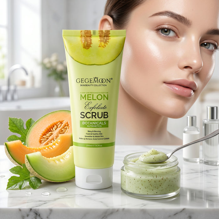 Melon Hydrating Body Scrub – Refreshing Deep Exfoliation & Skin Softening Formula - 200ml