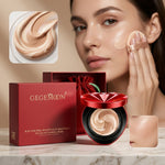 2-in-1 Fancy Air Cushion Foundation & Concealer – Lightweight Full Coverage, Natural Glow & Long-Lasting Makeup (Shade 4)