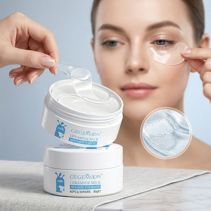 Ceramide Milk Nourishing Eye Mask 80g – Barrier Repairing, Deep Moisturizing & Smoothing Under Eye Patches