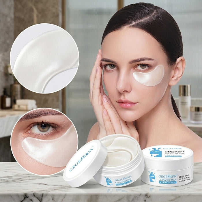 Ceramide Milk Nourishing Eye Mask 80g – Barrier Repairing, Deep Moisturizing & Smoothing Under Eye Patches