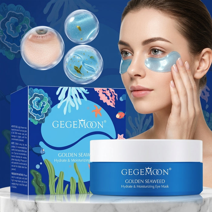 Golden Seaweed Revitalizing Eye Mask 80g – Anti-Aging, Firming & Brightening Under Eye Patches (Style 1)