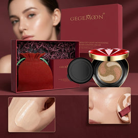 2-in-1 Fancy Air Cushion Foundation & Concealer – Lightweight Full Coverage, Natural Glow & Long-Lasting Makeup (Shade 4)