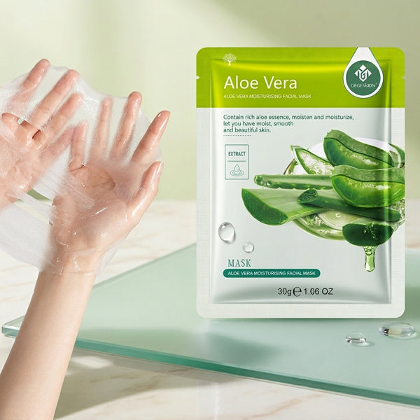 Aloe Vera Soothing Sheet Mask – Cooling, Deep Hydrating & Skin Calming Treatment for Sensitive Skin
