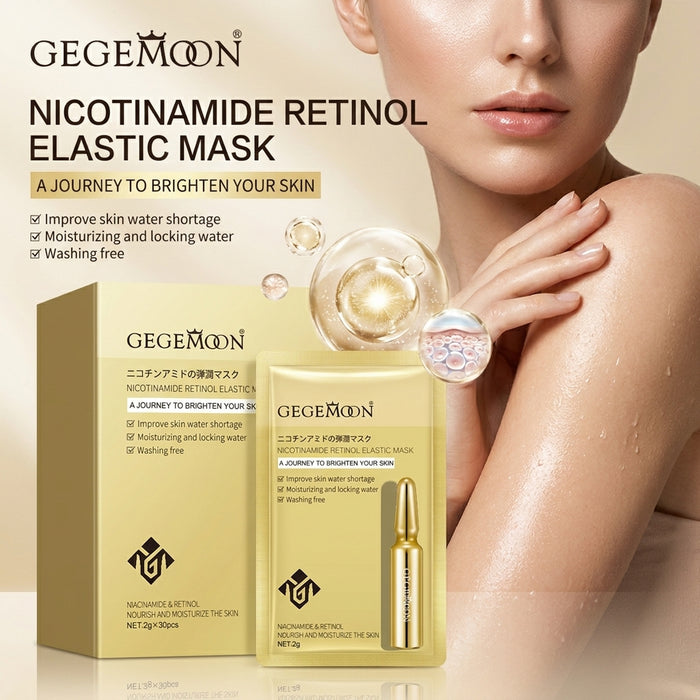 Nicotinamide & Retinol Brightening Sleeping Mask Sachet – Overnight Skin Renewal, Pore Minimizing & Glow Boosting Treatment