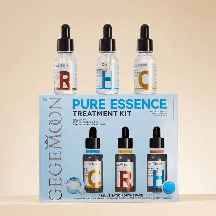 Pure Essence Treatment Serum Set 3-in-1 – Brightening, Anti-Aging & Deep Hydrating Concentrated Serum Collection